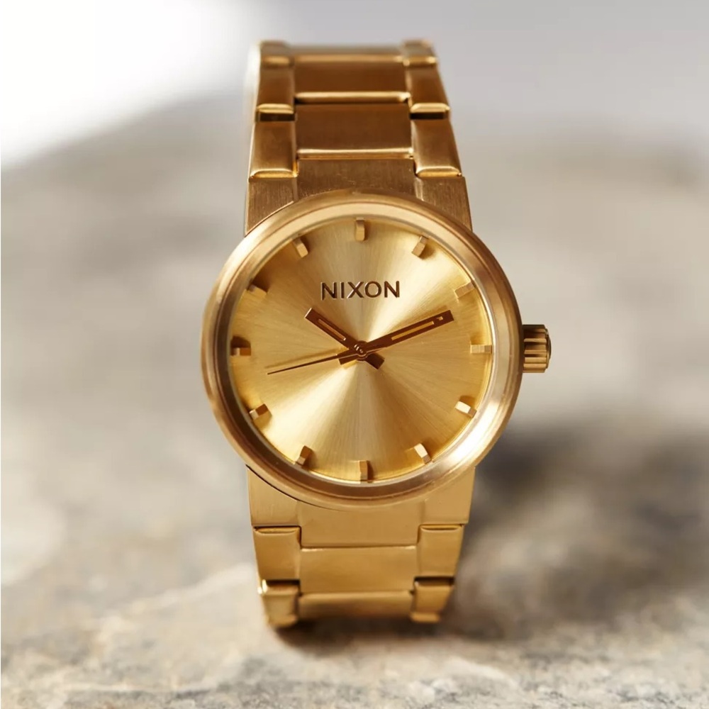 Nixon Cannon Gold Bracelet Watch
